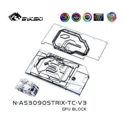 Picture of Bykski Dual Side GPU Block for ASUS Strix RTX 3090 3080 N-AS3090STRIX-TC-V3