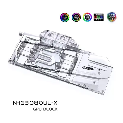 Picture of Bykski GPU Water Cooling Block for Colorful iGame RTX 3080 Ultra OC 10 N-IG3080UL-X