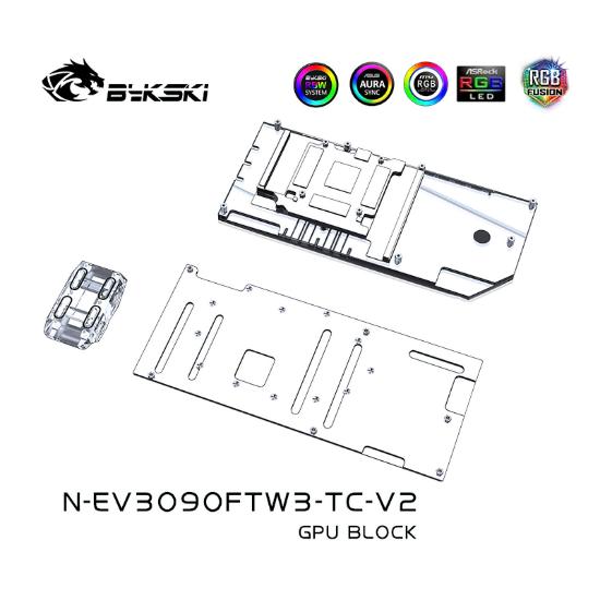 Picture of Bykski Dual Side Water Cooling GPU Block for EVGA RTX 3090 3080 FTW3 N-EV3090FTW3-TC-V2