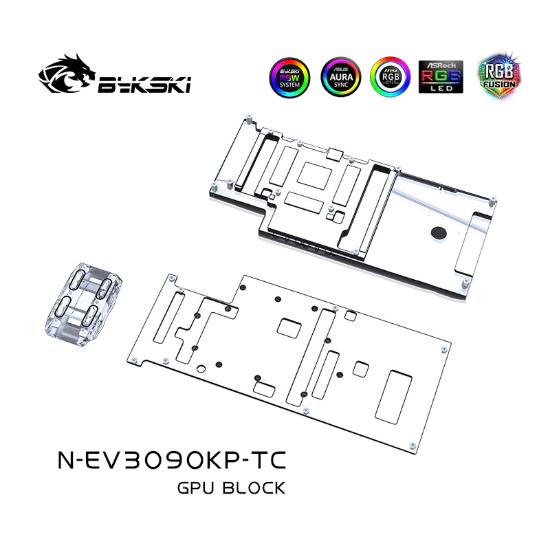 Picture of Bykski Dual Side Water Cooling GPU Block for EVGA 3090 Kingpin N-EV3090KP-TC