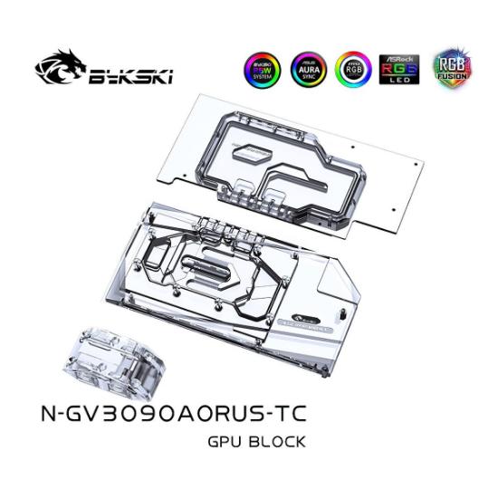 Picture of Bykski Dual Side GPU Block for Giga RTX 3090 3080 AORUS N-GV3090AORUS-TC