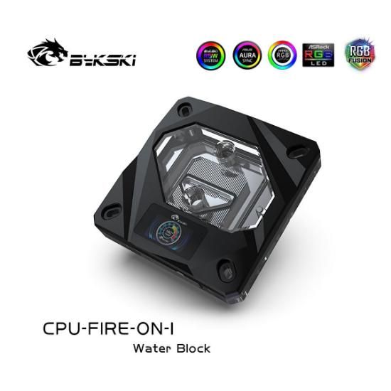 Picture of Bykski CPU Block for Intel 115x 1200 1700 Thermometer CPU-FIRE-ON-I