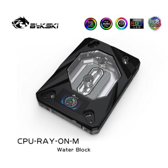 Picture of Bykski CPU Block for AMD AM3 AM4 AM5 Digital Thermometer CPU-RAY-ON-M