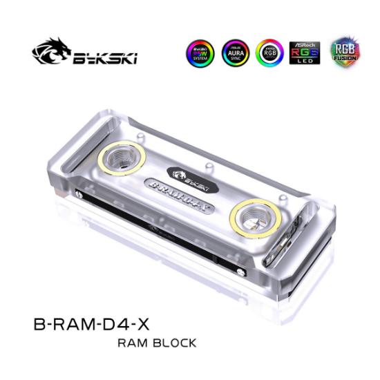 Picture of Bykski RGB DIMM RAM Liquid Cooling Block B-RAM-D4-X
