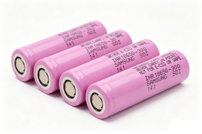 Picture of Samsung 18650 30Q Rrechargeable Li-Ion Battery Cell 3000mah 15a 4pcs
